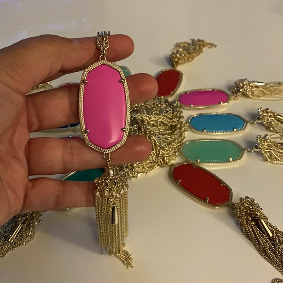 Kendra Scott Rayne Stone Tassel Necklace - Picture 6 of 16